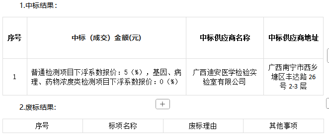 广西桂工建设管理咨询有限公司关于第三方医学检验项目服务采购(重3)(项目编号:NNZC2026-G3-990031-GXGG) 中标公告(图1) image.png